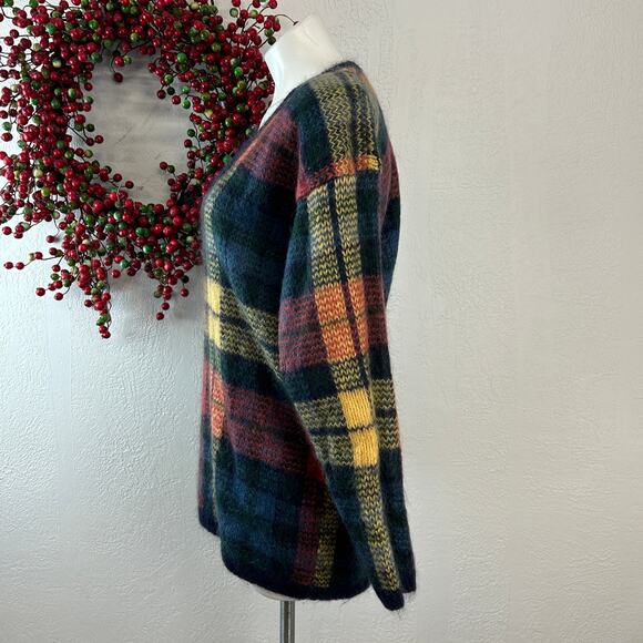 Plaid V-Neck Sweater - Picture 2 of 5